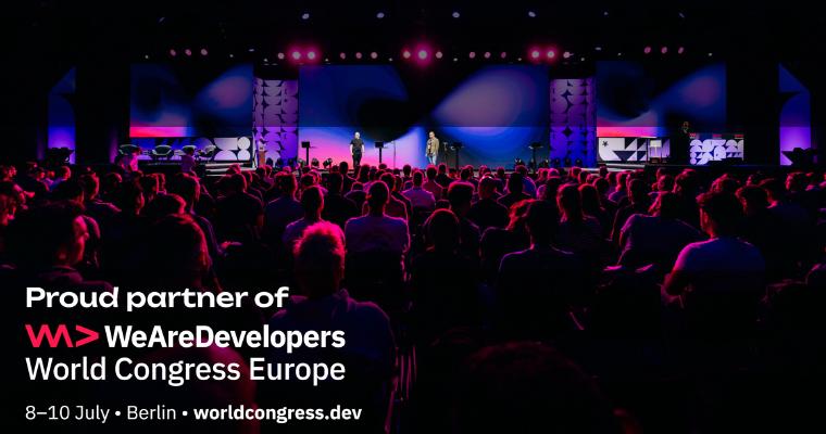 Stolzer Partner des WeAreDevelopers World Congress Europe vom 8. bis 10. Juli in Berlin