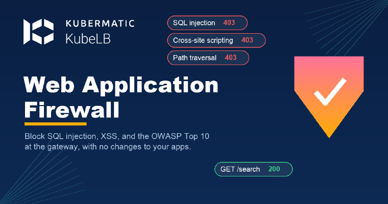 Die KubeLB-Webanwendungs-Firewall blockiert OWASP-Top-10-Angriffe am Gateway