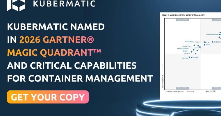 Kubermatic wurde im Gartner® Magic Quadrant™ 2026 und in den „Critical Capabilities“ für das Container-Management aufgeführt